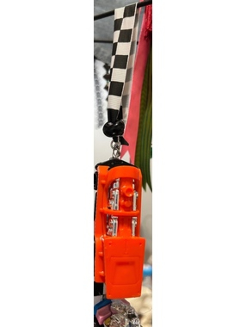 🏁 Handmade Mini Hot Wheels Hanging Tassel – Kids Room Decor 🏎️